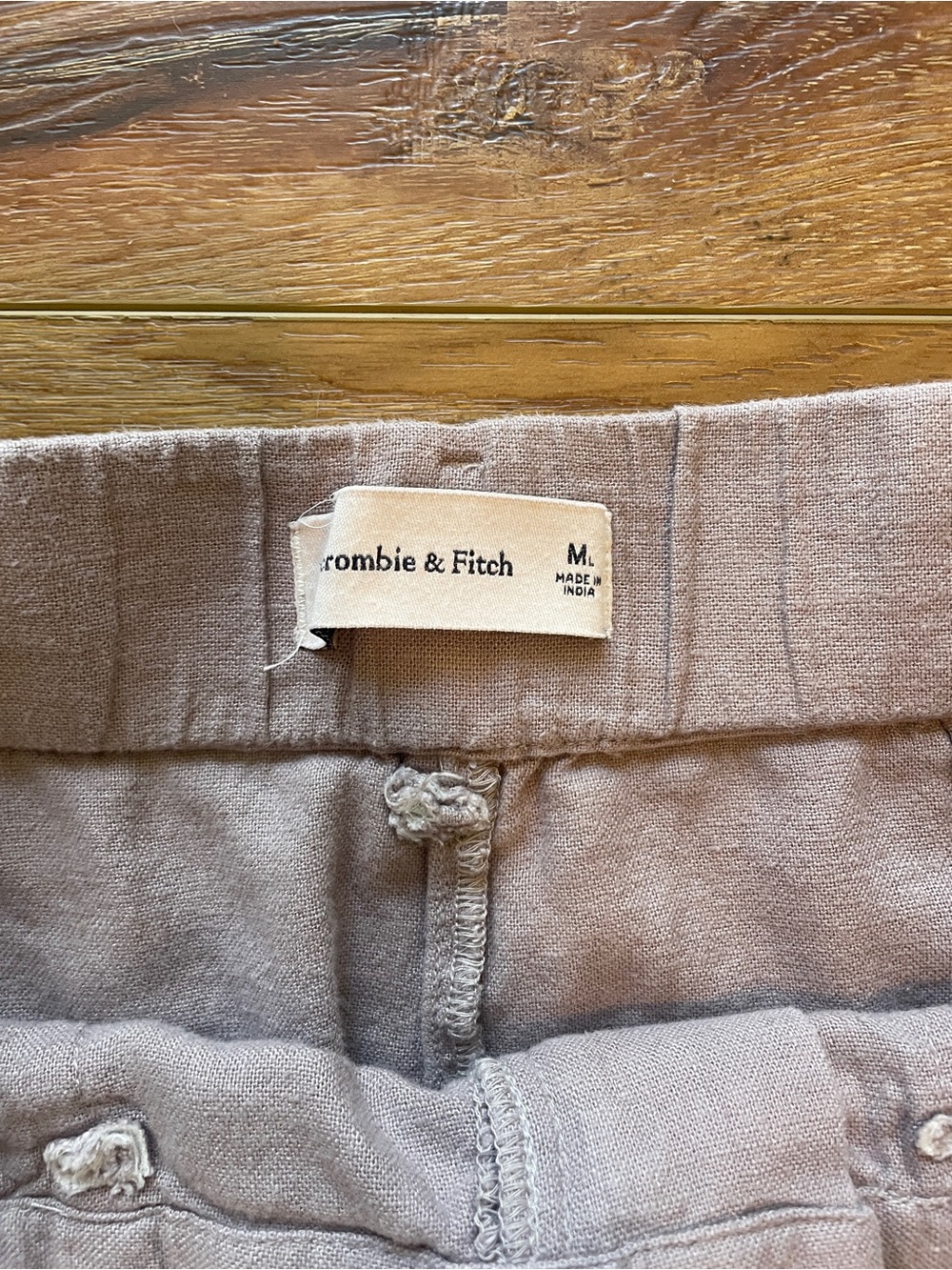 Abercrombie & Fitch Light Gray High-Rise Wide-Leg Pants - Picture 5 of 9